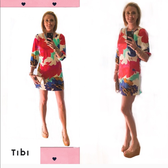 Tibi New York Floral Dress EUC Size 6 Retail $395 - Picture 1 of 7